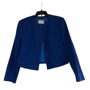 Pendleton Woolen Mills Women's Royal Blue Blazer Pure virgin wool size 12